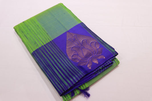Pure Silk Saree  Green  Jute Saree with