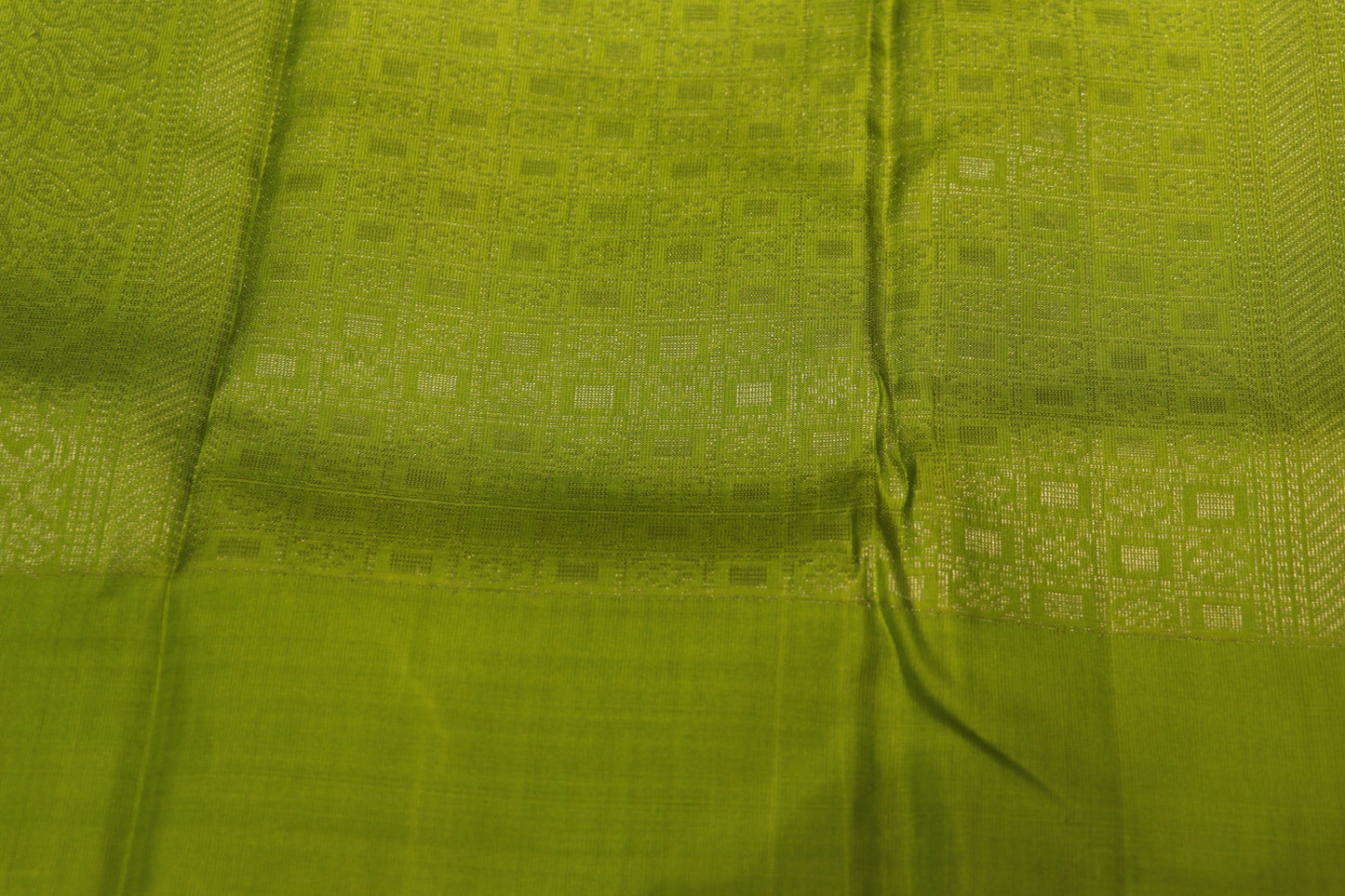 Pure Silk Saree  Black colour saree with Checked Border