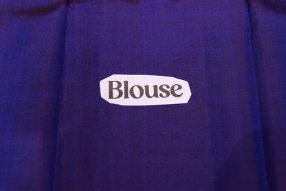 Pure Silk Saree   Blue Saree with  Dark Blue  Border