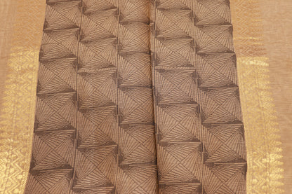 Cotton Saree Sandel Colour - Vaishali Silks