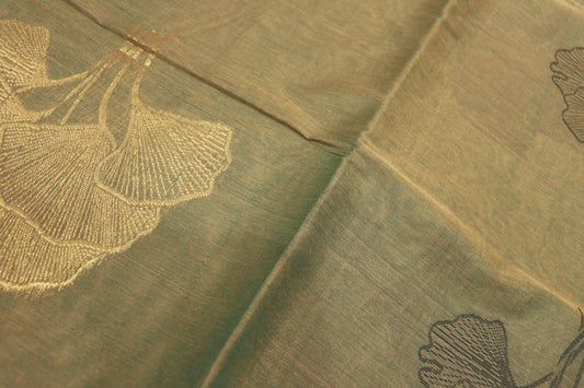 Cotton Saree Light Green colour - Vaishali Silks