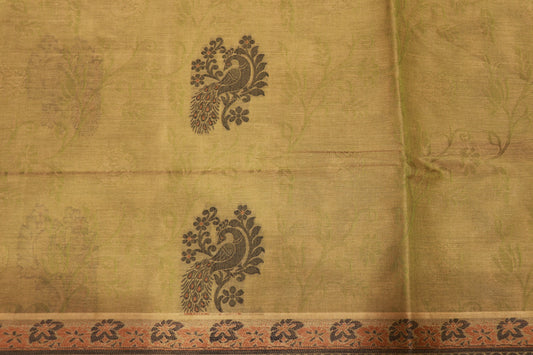 Cotton Saree Green Colour - Vaishali Silks