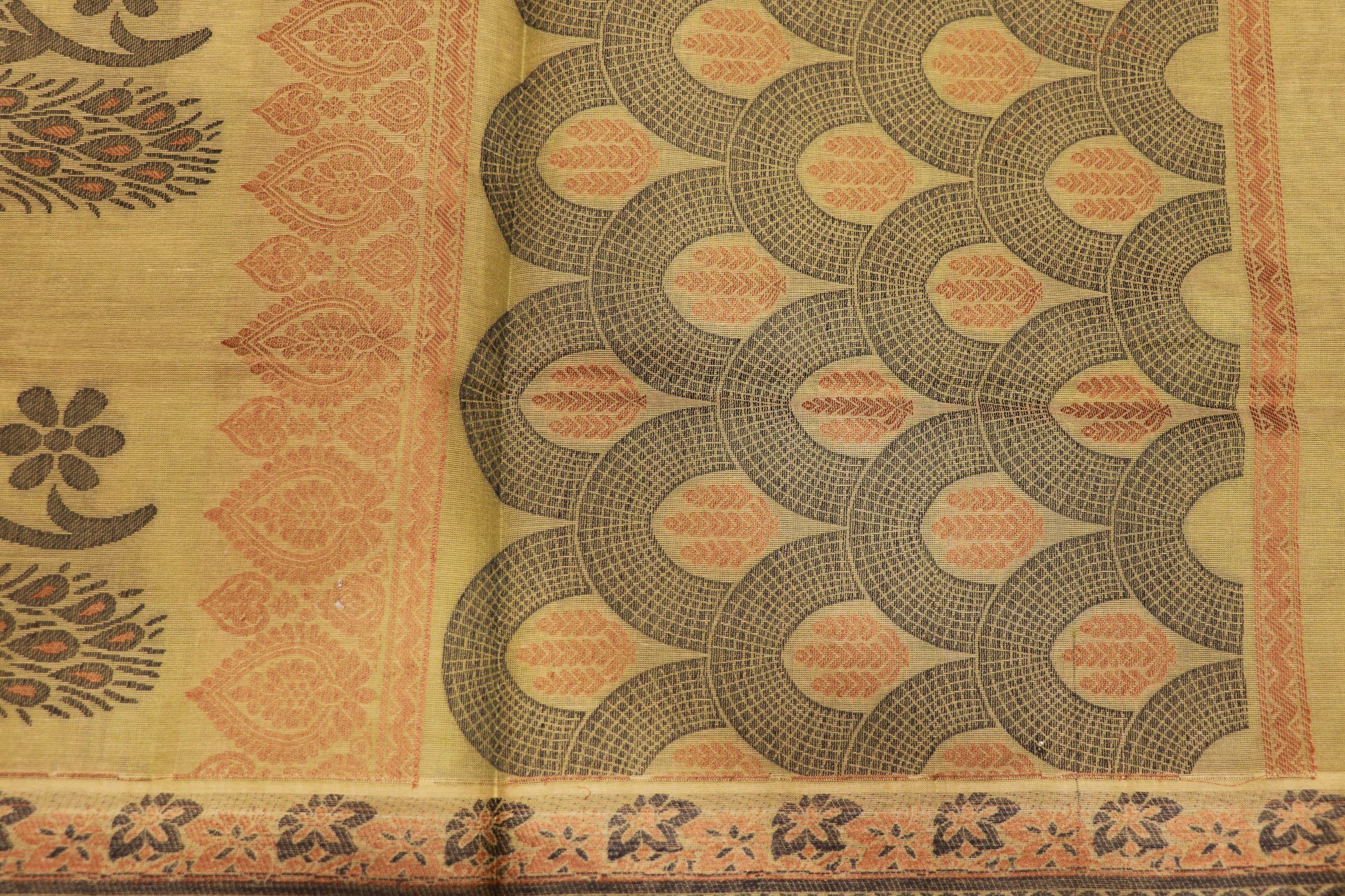 Cotton Saree Green Colour - Vaishali Silks
