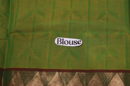 Cotton Saree Parrot Green Colour