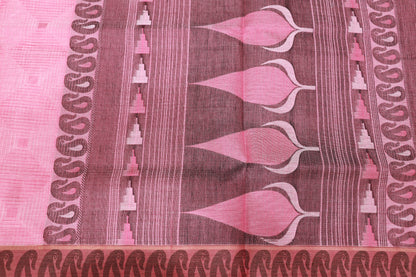 Cotton Saree  Pink Colour