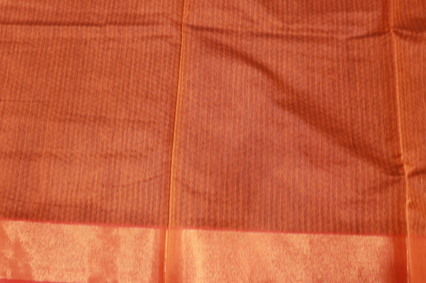 Cotton Saree Orange  Pochamalli Design