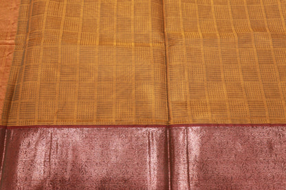 Cotton Saree Mustard Colour - Vaishali Silks