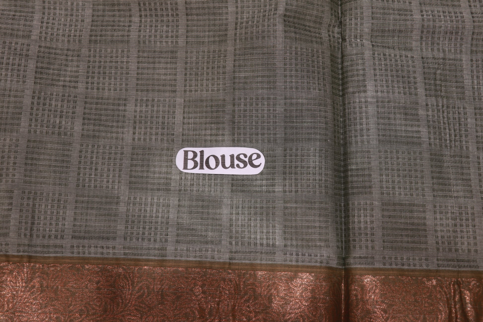 Cotton Saree Grey COlour - Vaishali Silks