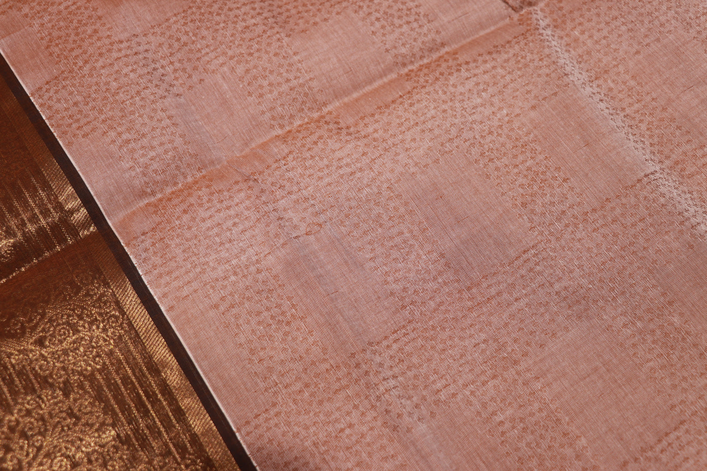 Cotton Saree  Honey Colour - Vaishali Silks