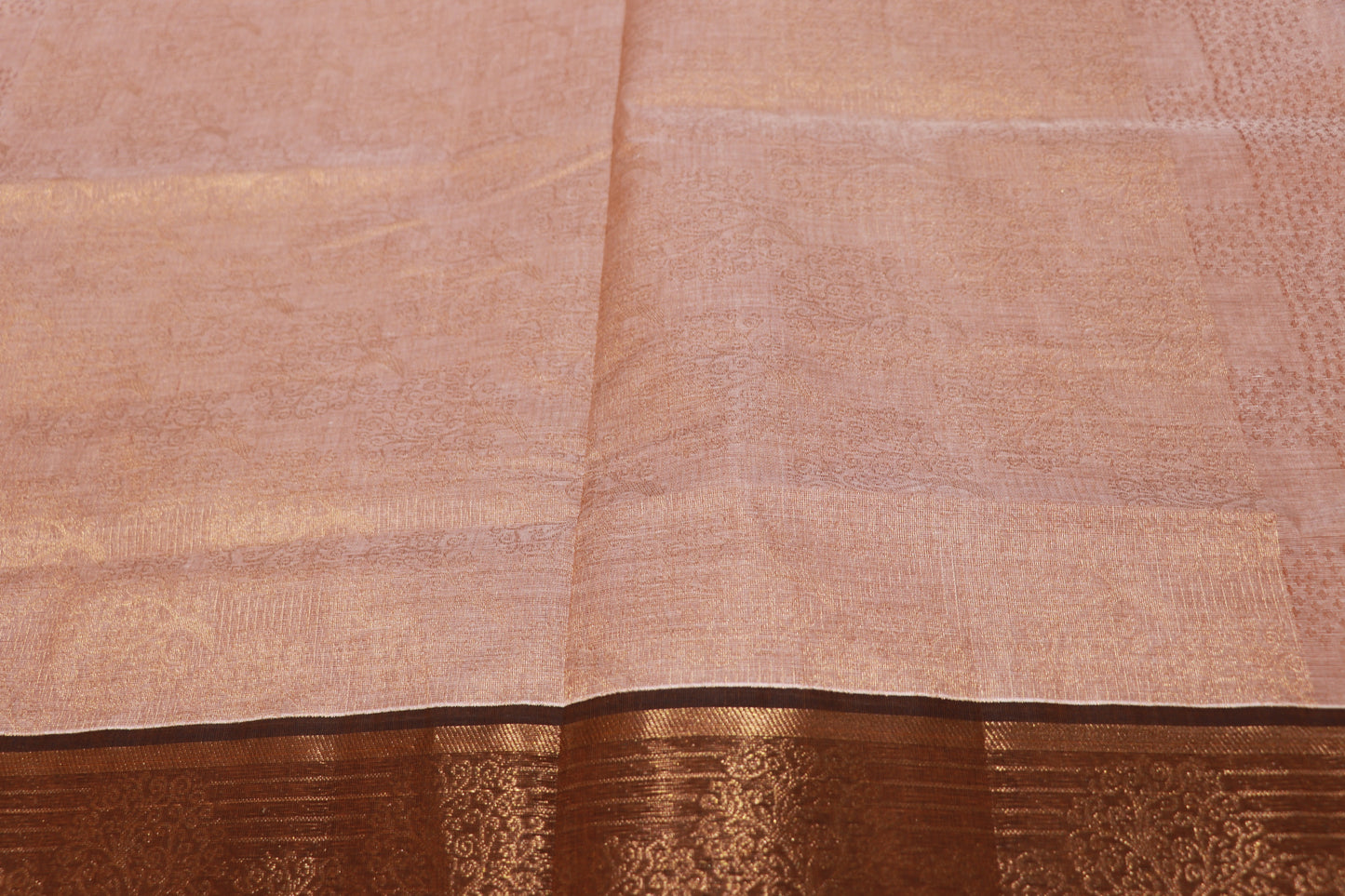 Cotton Saree  Honey Colour - Vaishali Silks