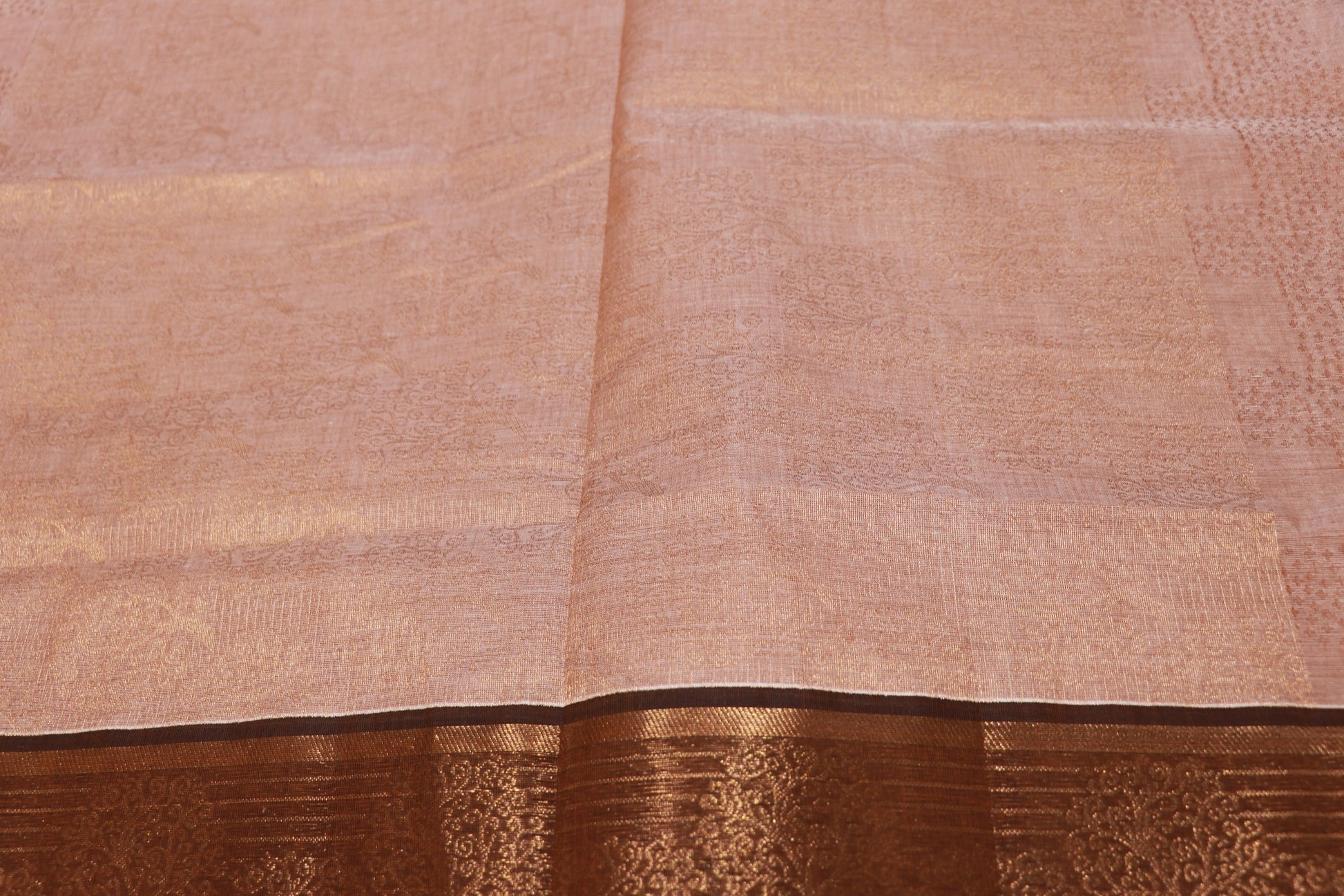 Cotton Saree  Honey Colour - Vaishali Silks
