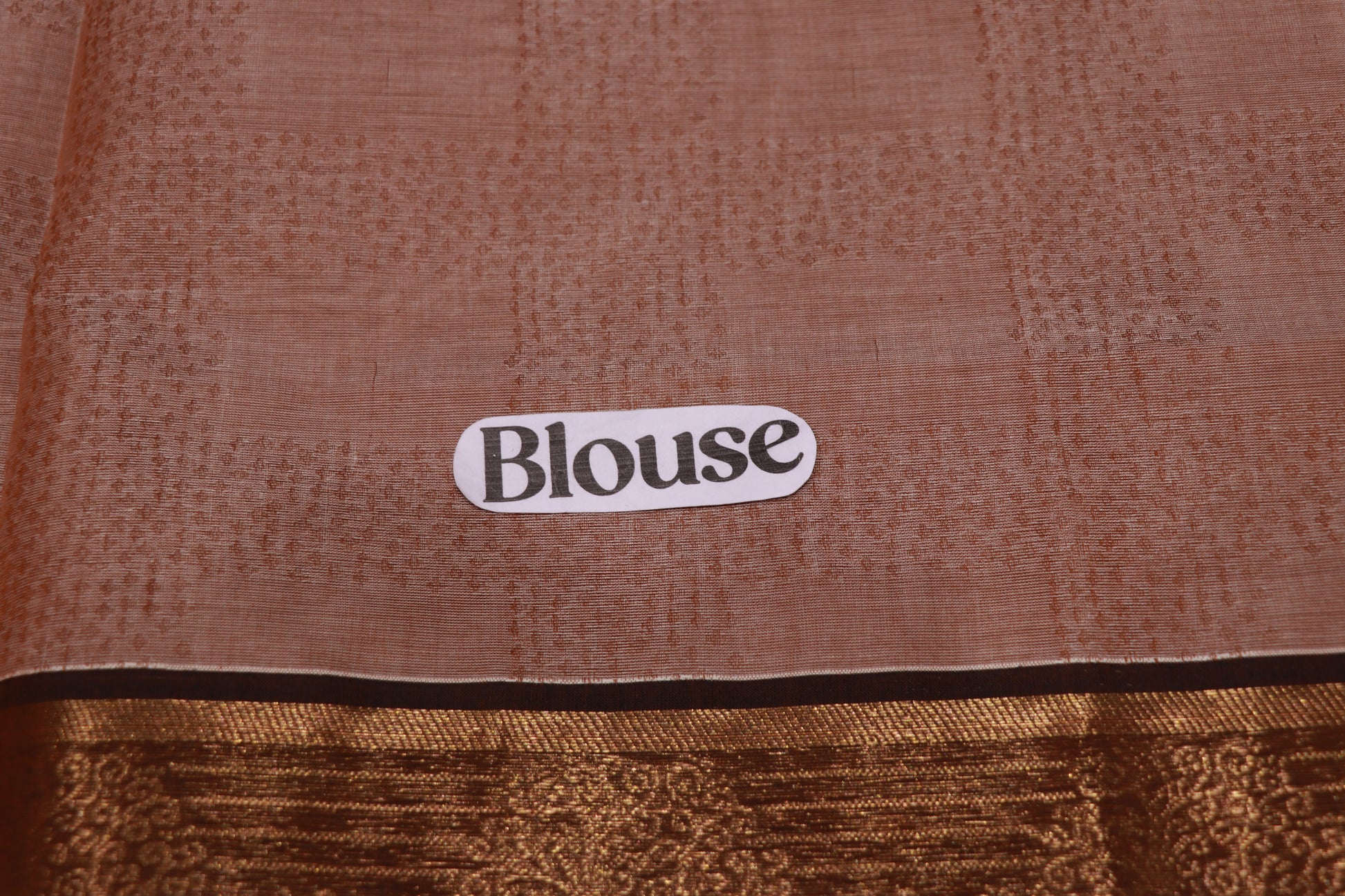 Cotton Saree  Honey Colour - Vaishali Silks