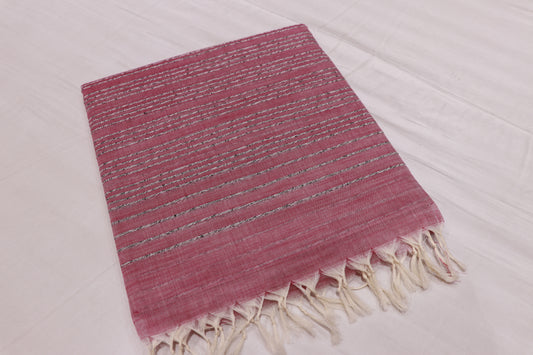 Cotton Saree Onion Colour - Vaishali Silks