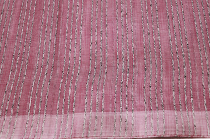 Cotton Saree Onion Colour - Vaishali Silks