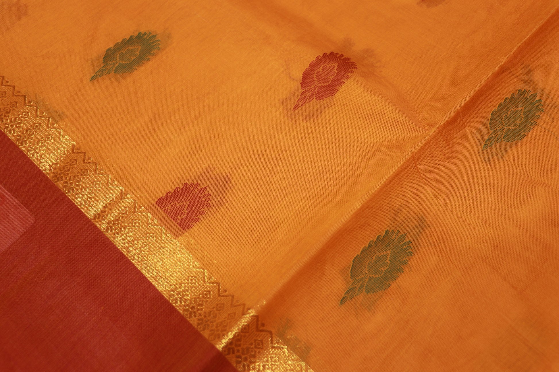 Cotton Saree Yello Colour - Vaishali Silks