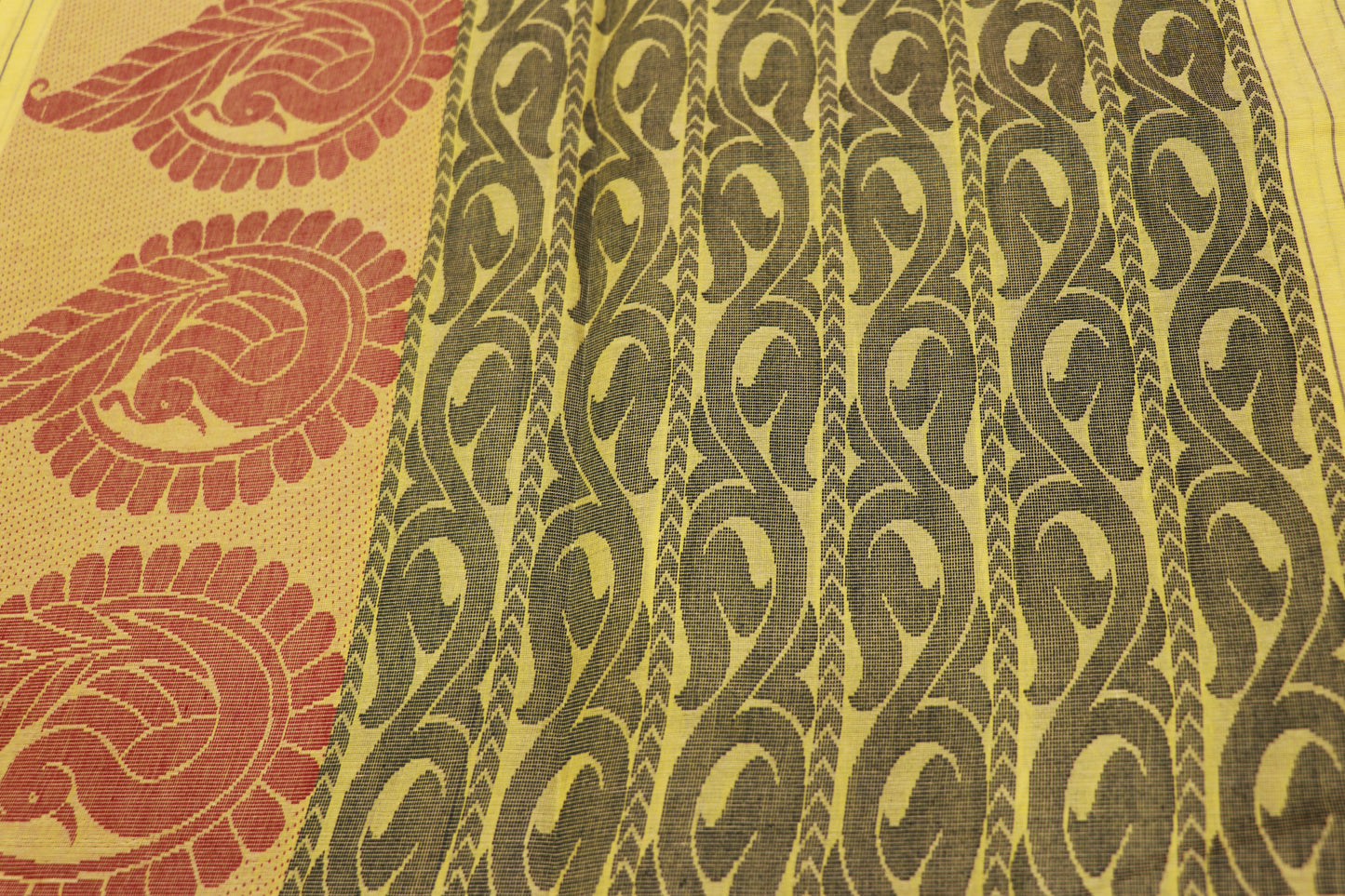 Cotton  Saree Light Green  Colour - Vaishali Silks