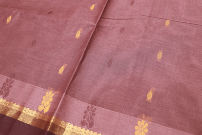 Cotton  Saree Brown colour