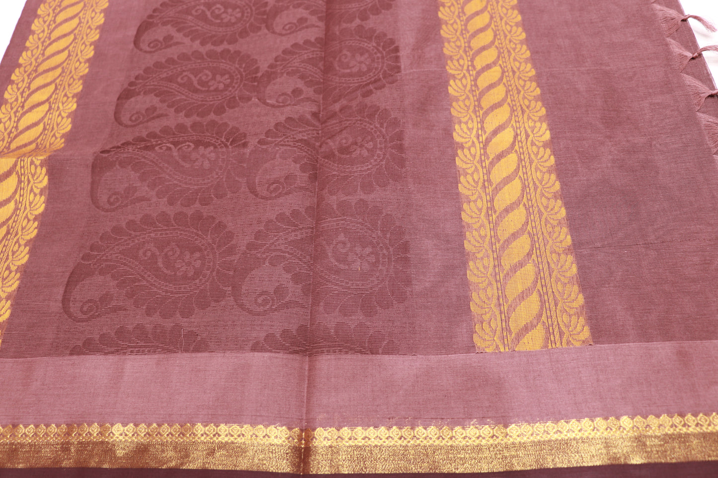 Cotton  Saree Brown colour