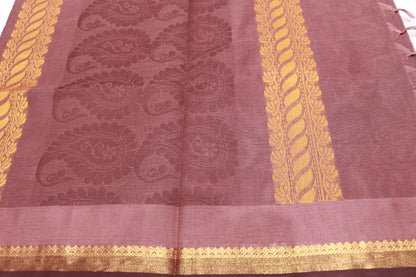 Cotton  Saree Brown colour