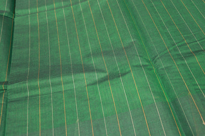 Cotton  Saree Green colour - Vaishali Silks
