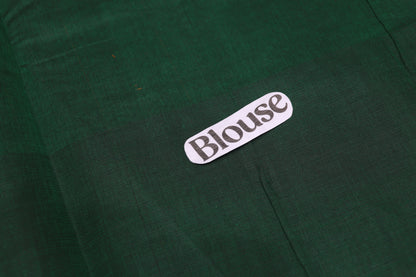 Cotton  Saree Green colour - Vaishali Silks