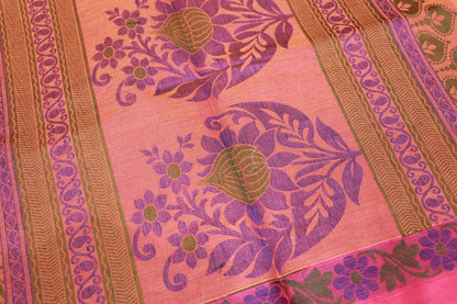 Cotton Saree  Green Colour - Vaishali Silks