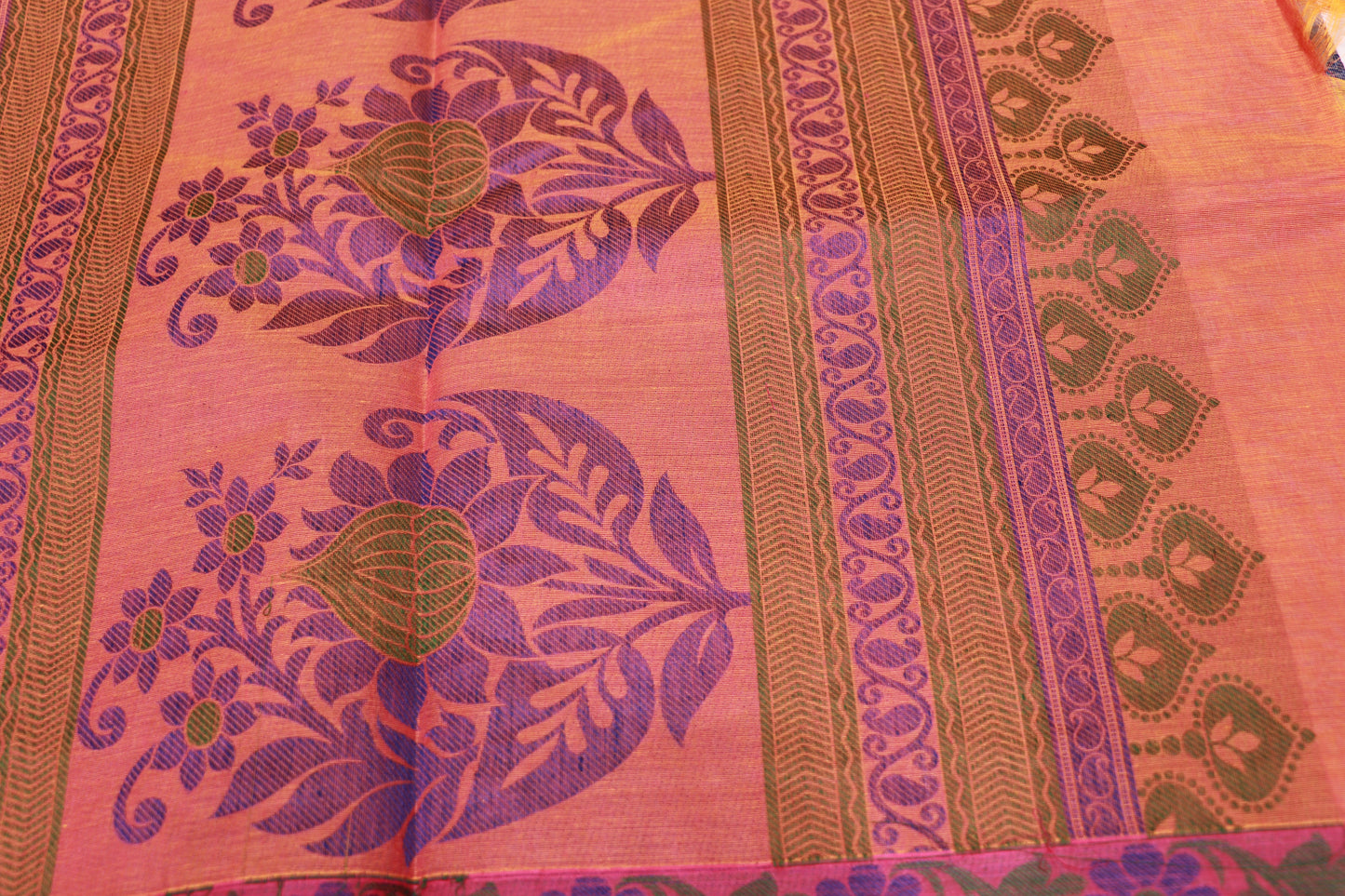 Cotton Saree Blue Colour - Vaishali Silks