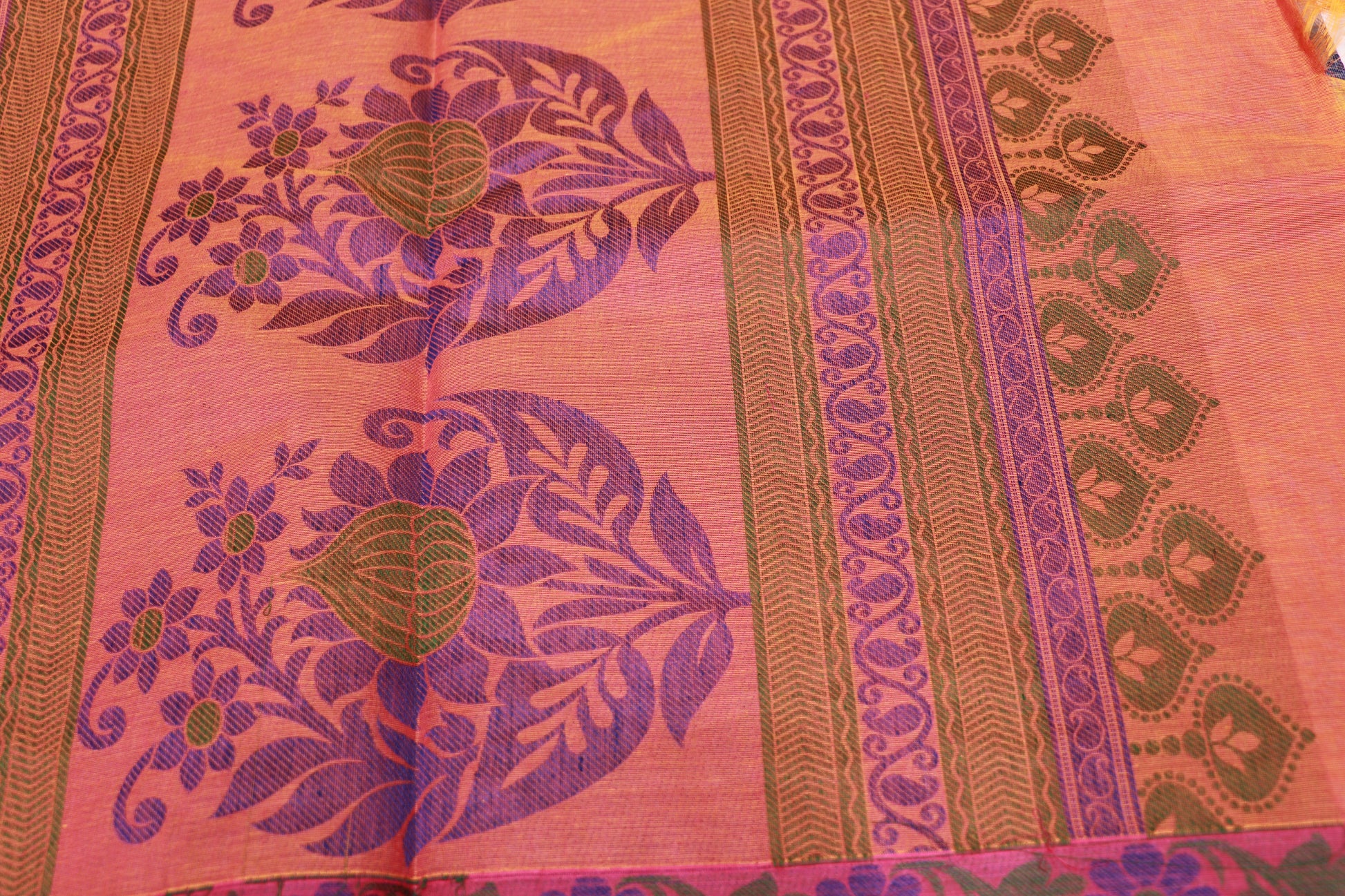 Cotton Saree Blue Colour - Vaishali Silks