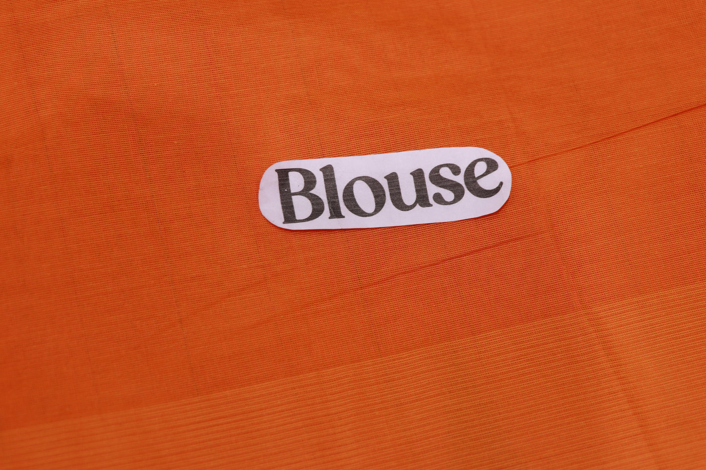 Cotton Saree Orange colour - Vaishali Silks