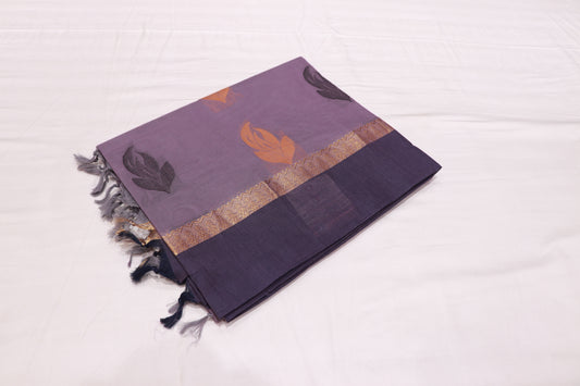 Cotton Saree  Grey Colour