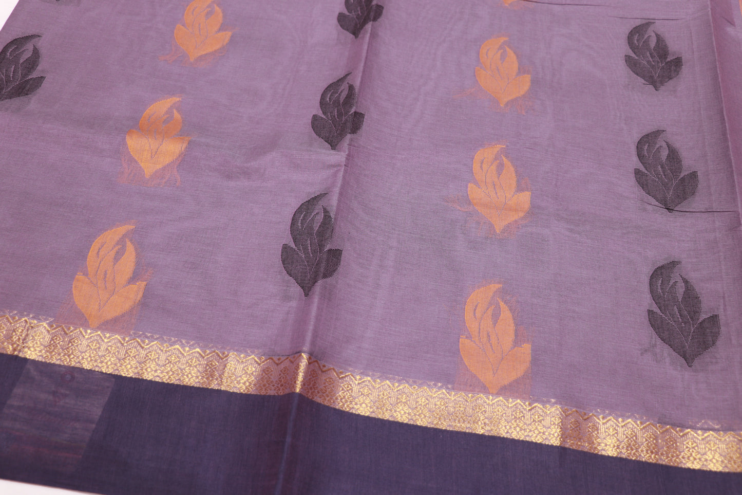 Cotton Saree  Grey Colour