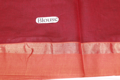 Cotton  Saree Orane Colour - Vaishali Silks