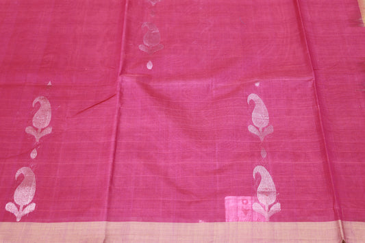 Cotton  Saree Pink colour - Vaishali Silks