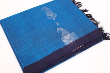 Cotton Saree Blue Colour - Vaishali Silks