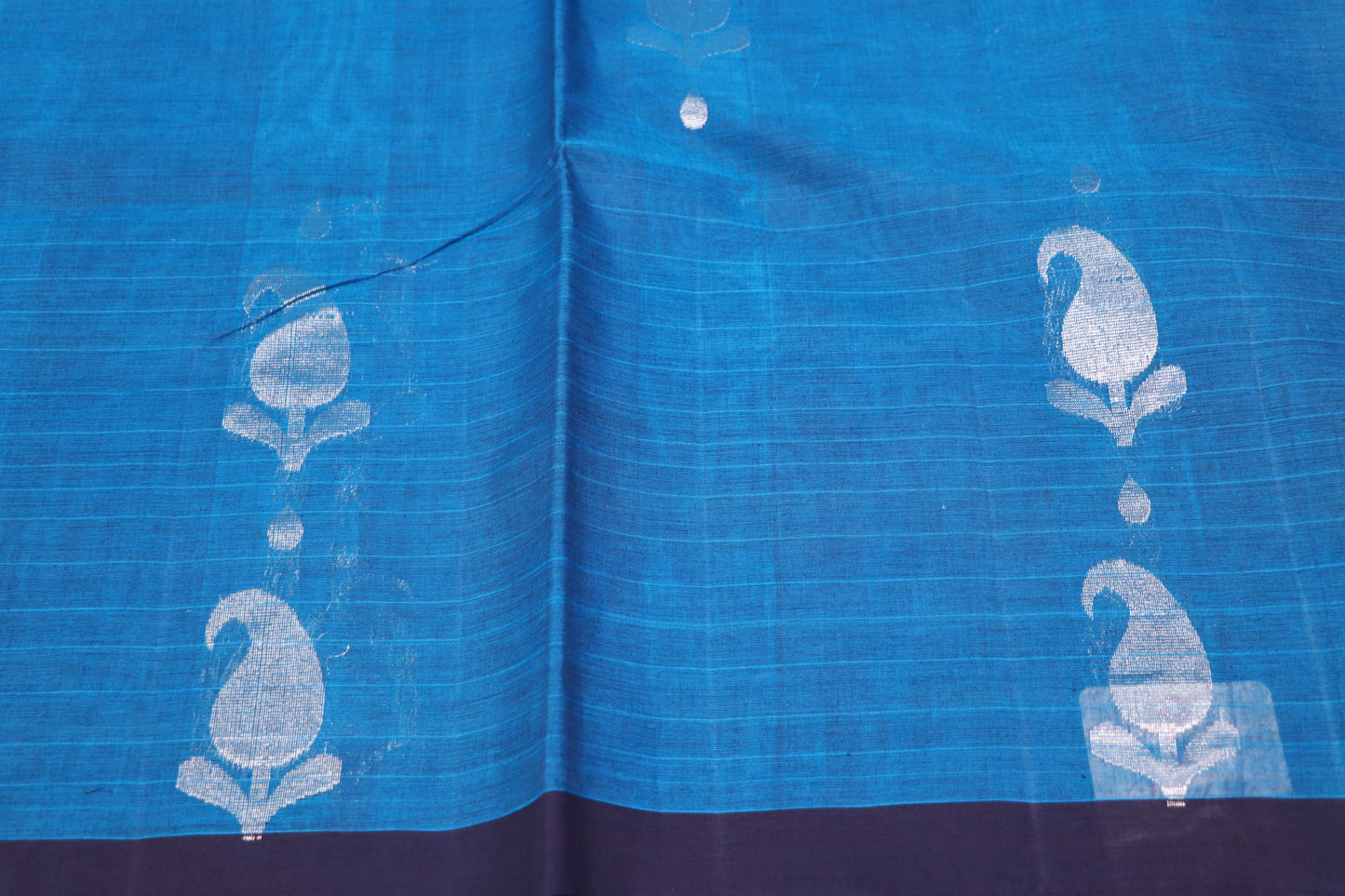 Cotton Saree Blue Colour - Vaishali Silks