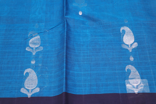 Cotton Saree Blue Colour - Vaishali Silks