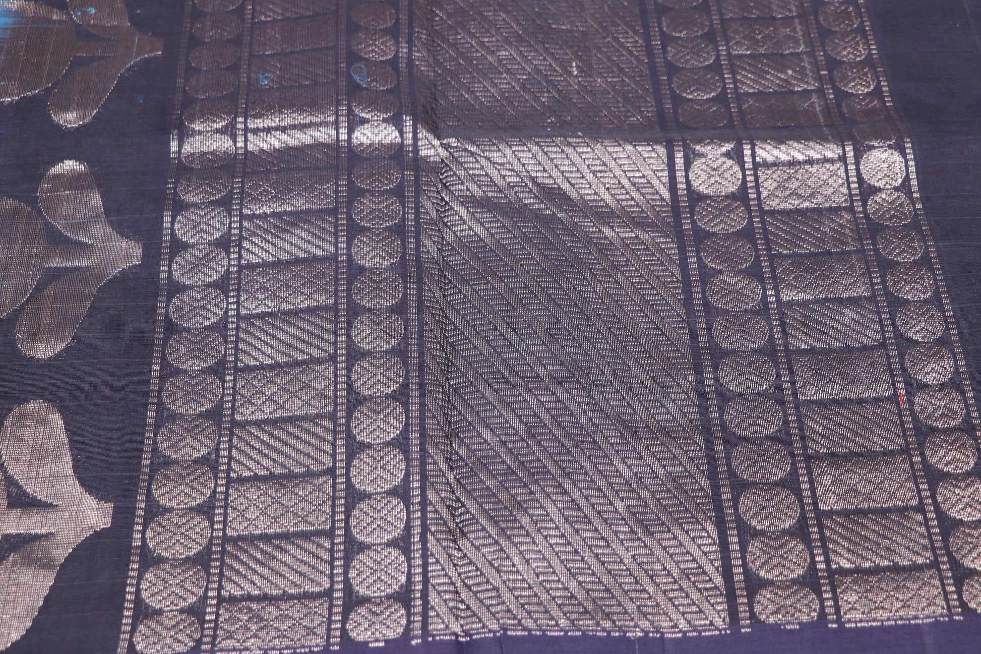 Cotton Saree Blue Colour - Vaishali Silks