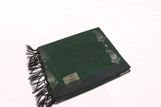 Cotton Saree Green Colour - Vaishali Silks