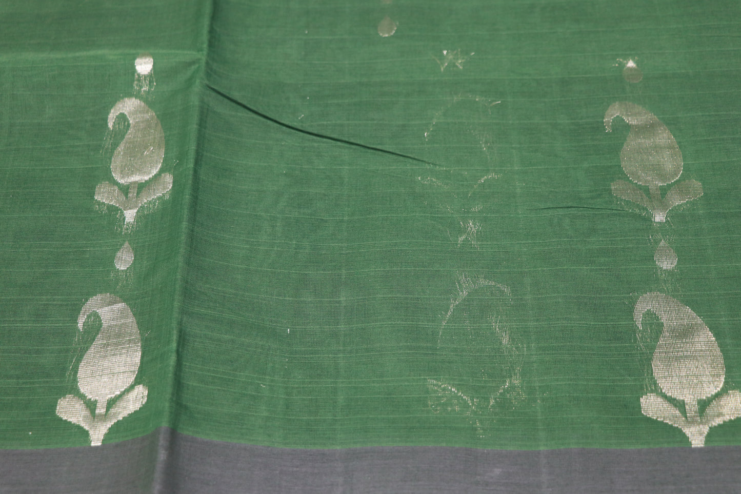 Cotton Saree Green Colour - Vaishali Silks