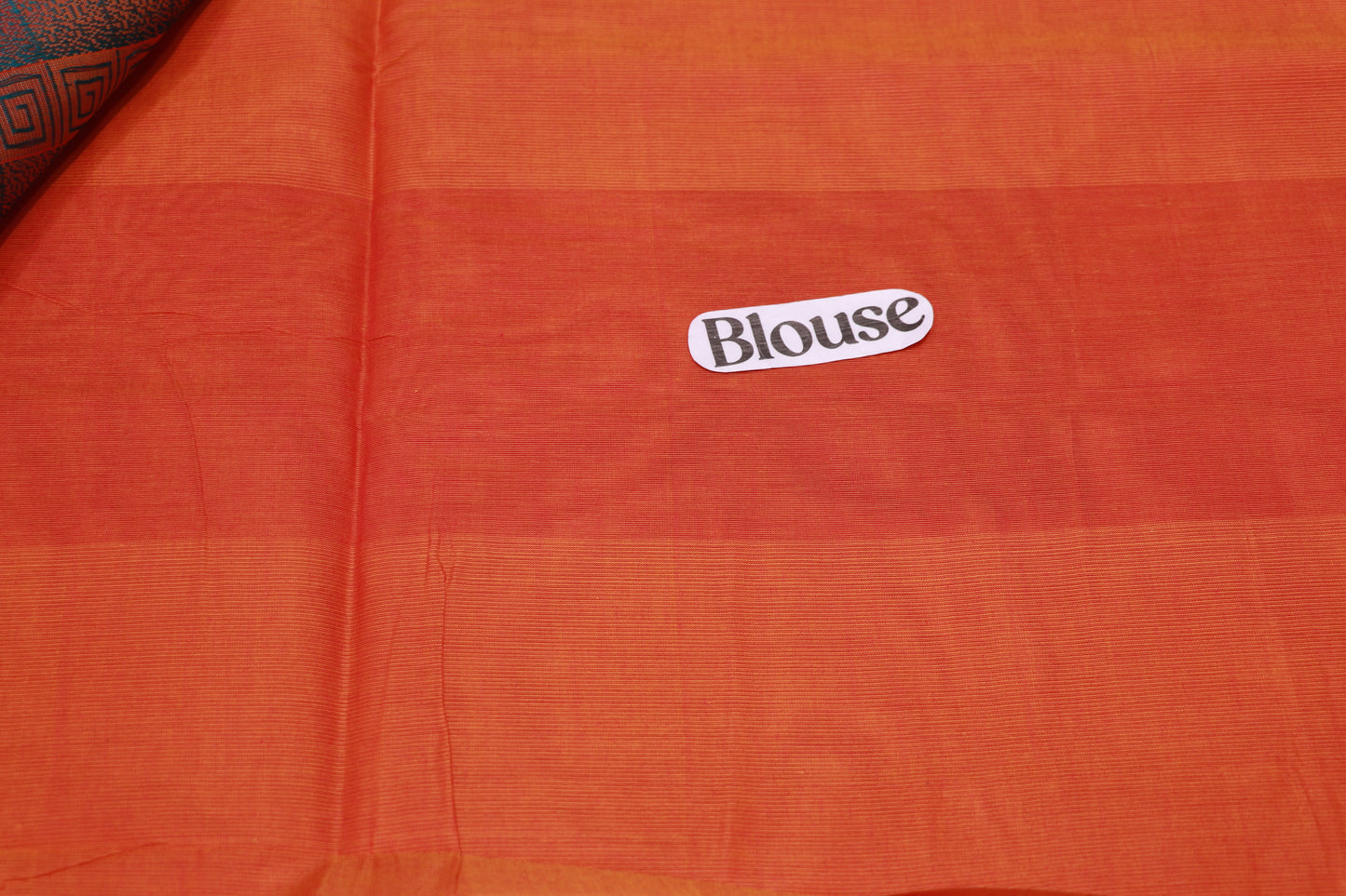 Cotton Saree Orange Colour - Vaishali Silks