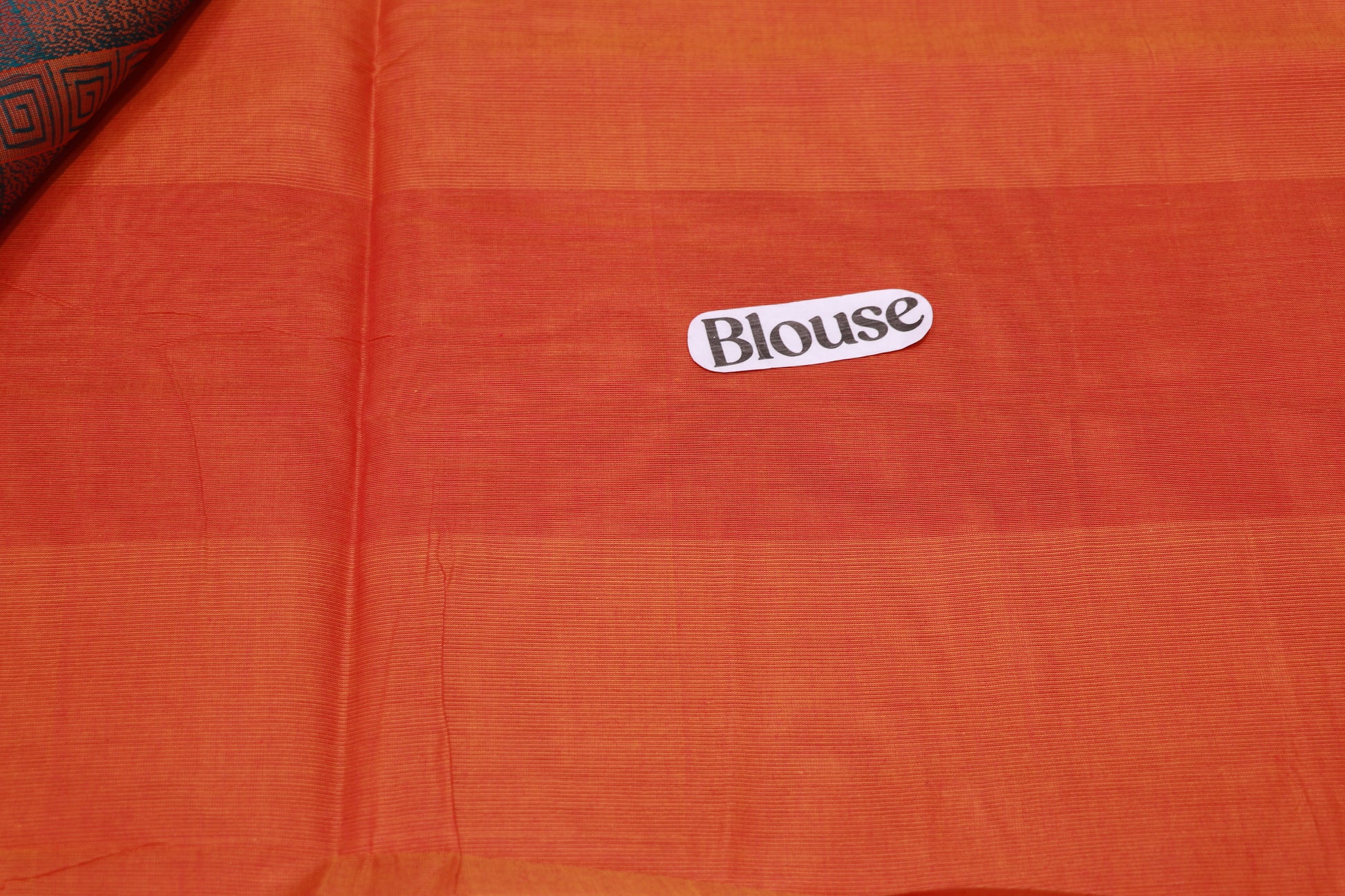 Cotton Saree Orange Colour - Vaishali Silks