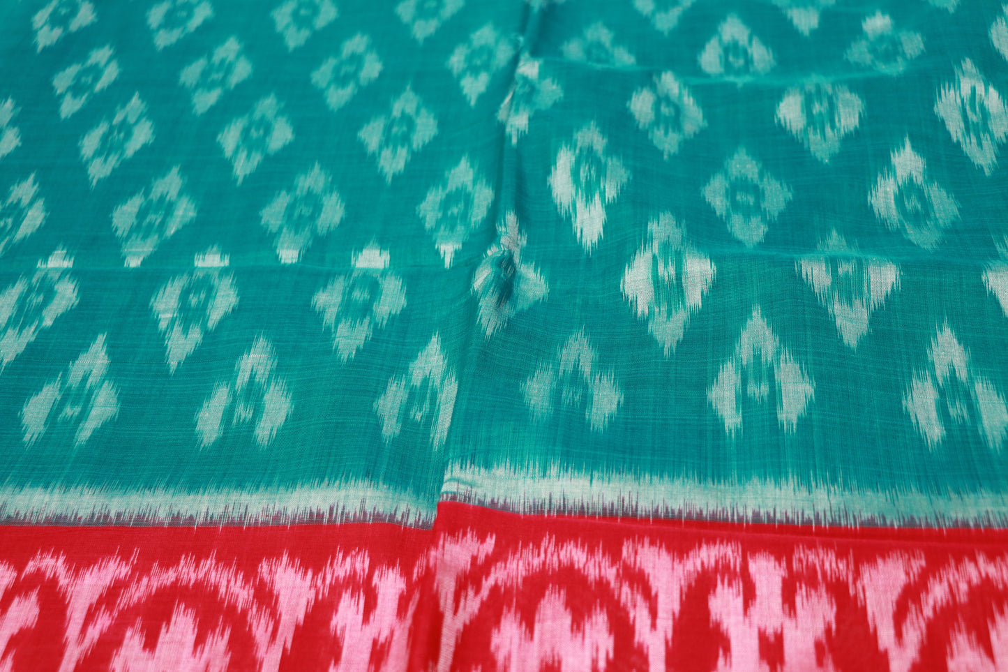 Cotton Saree Blue With  Pink Colour - Vaishali Silks
