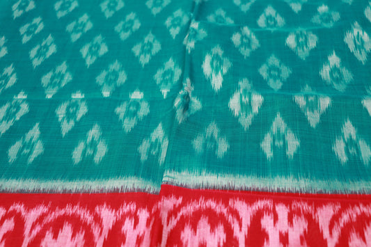 Cotton Saree Blue With  Pink Colour - Vaishali Silks