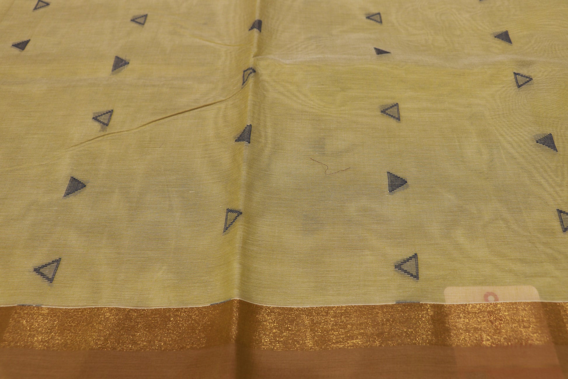 Cotton Saree Pista Green Colour - Vaishali Silks