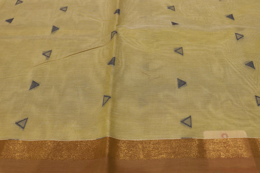 Cotton Saree Pista Green Colour - Vaishali Silks