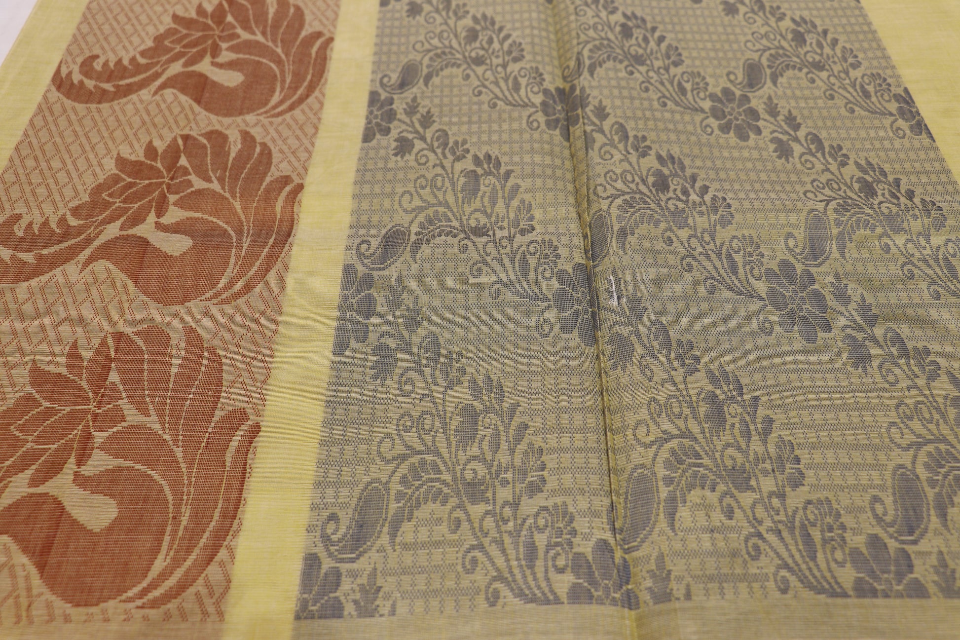 Cotton Saree Pista Green Colour - Vaishali Silks