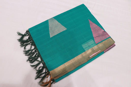 cotton saree Green  Colour - Vaishali Silks