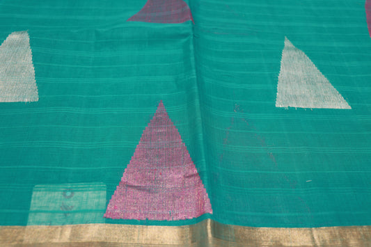 cotton saree Green  Colour - Vaishali Silks