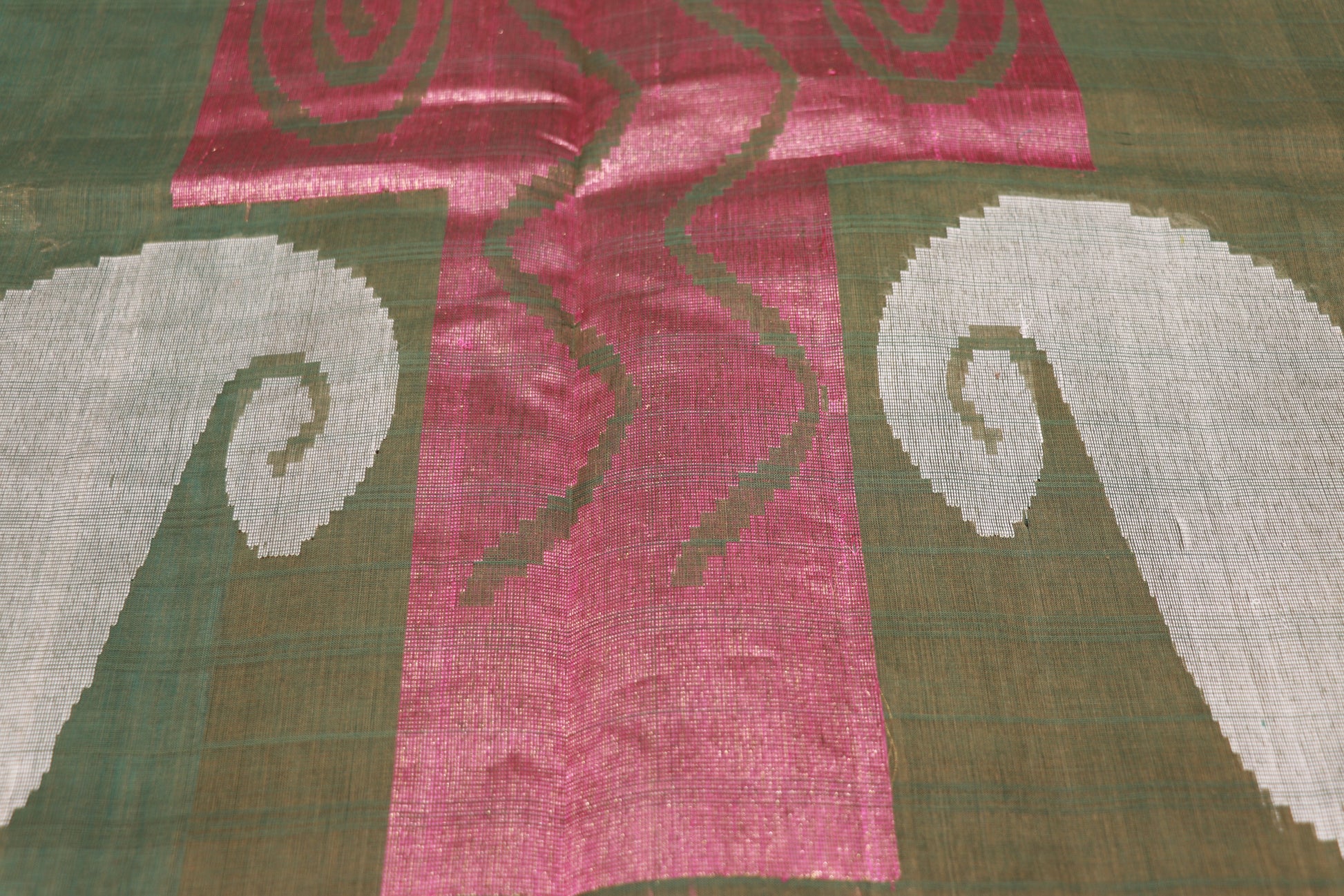 cotton saree Green  Colour - Vaishali Silks