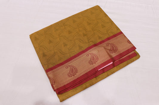 Cotton  Saree Musard Colour - Vaishali Silks